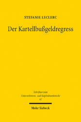 Der Kartellbußgeldregress