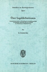 Über Legaldefinitionen.