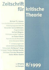 Zeitschrift für kritische Theorie / Zeitschrift für kritische Theorie, Heft 8