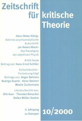 Zeitschrift für kritische Theorie / Zeitschrift für kritische Theorie, Heft 10