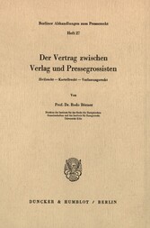 Der Vertrag zwischen Verlag und Pressegrossisten.