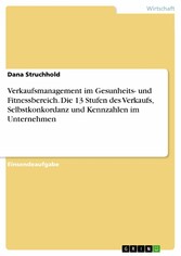 Verkaufsmanagement im Gesunheits- und Fitnessbereich. Die 13 Stufen des Verkaufs, Selbstkonkordanz und Kennzahlen im Unternehmen