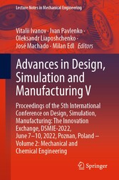 Advances in Design, Simulation and Manufacturing V