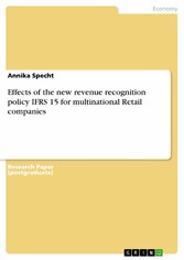 Effects of the new revenue recognition policy IFRS 15 for multinational Retail companies