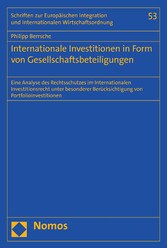 Internationale Investitionen in Form von Gesellschaftsbeteiligungen