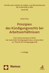 Prinzipien des Kündigungsrechts bei Arbeitsverhältnissen