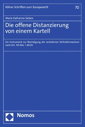 Die offene Distanzierung von einem Kartell