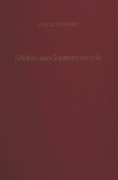 Schriften zum Staatskirchenrecht.