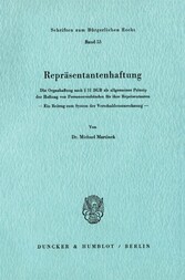 Repräsentantenhaftung.