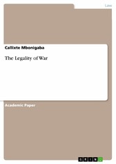 The Legality of War