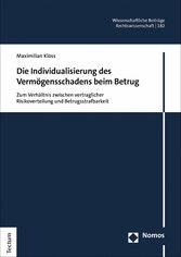 Die Individualisierung des Vermögensschadens beim Betrug