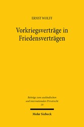 Vorkriegsverträge in Friedensverträgen