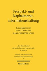 Prospekt- und Kapitalmarktinformationshaftung