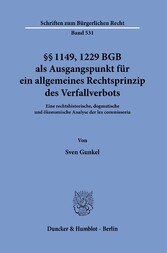 §§ 1149, 1229 BGB als Ausgangspunkt für ein allgemeines Rechtsprinzip des Verfallverbots.