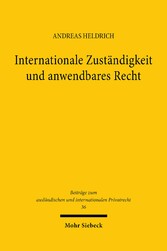 Internationale Zuständigkeit und anwendbares Recht