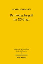 Der Polizeibegriff im NS-Staat