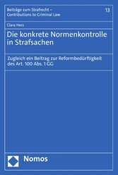 Die konkrete Normenkontrolle in Strafsachen