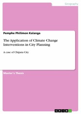 The Application of Climate Change Interventions in City Planning