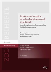 Struktur von Variation zwischen Individuum und Gesellschaft