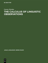 The Calculus of Linguistic Observations