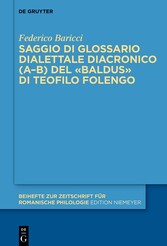 Saggio di glossario dialettale diacronico (A-B) del «Baldus» di Teofilo Folengo