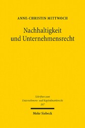 Nachhaltigkeit und Unternehmensrecht