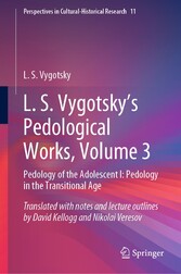 L. S. Vygotsky's Pedological Works, Volume 3