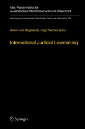 International Judicial Lawmaking