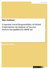 Corporate Social Responsibility of Global Corporations. An Analysis of Success Factors Exemplified by BMW AG