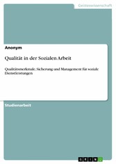 Qualität in der Sozialen Arbeit