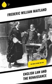 English Law and the Renaissance