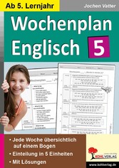 Wochenplan Englisch 5