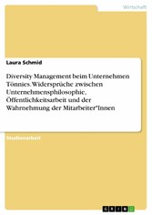 Diversity Management beim Unternehmen Tönnies. Widersprüche zwischen Unternehmensphilosophie, Öffentlichkeitsarbeit und der Wahrnehmung der Mitarbeiter*Innen