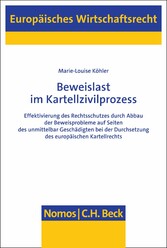 Beweislast im Kartellzivilprozess