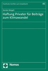 Haftung Privater für Beiträge zum Klimawandel