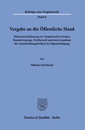 Vergabe an die Öffentliche Hand.