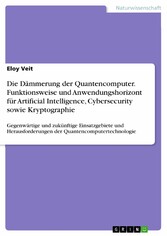 Die Dämmerung der Quantencomputer. Funktionsweise und Anwendungshorizont für Artificial Intelligence, Cybersecurity sowie Kryptographie