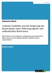 Cultural Credibility und die Steigerung der Brand Equity unter Einbezug jugend- und subkultureller Referenzen