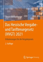 Das Hessische Vergabe- und Tariftreuegesetz (HVGT) 2021