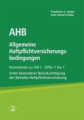 AHB Allgemeine Haftpflichtversicherungsbedingungen