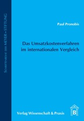 Das Umsatzkostenverfahren im internationalen Vergleich.