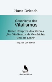 Geschichte des Vitalismus