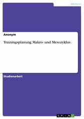 Trainingsplanung Makro- und Mesozyklus