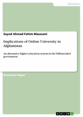 Implications of Online University in Afghanistan