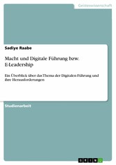 Macht und Digitale Führung bzw. E-Leadership