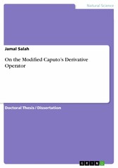 On the Modified Caputo's Derivative Operator