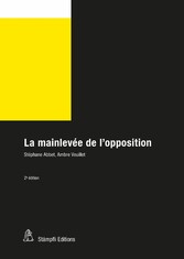 La mainlevée de l'opposition