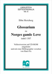 Glossarium zu Norges gamle Love