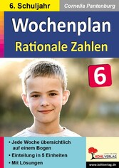 Wochenplan Rationale Zahlen / Klasse 6