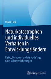 Naturkatastrophen und individuelles Verhalten in EntwicklungslÃ¤ndern